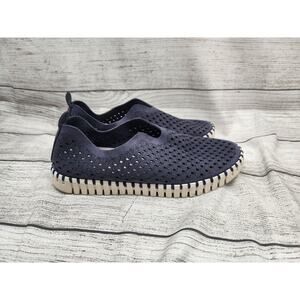 Navy Blue Women's Slip-On Shoes